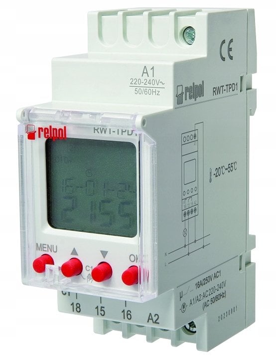 Zegar cyfrowy tygodniowy RWT-TPD1 2617228