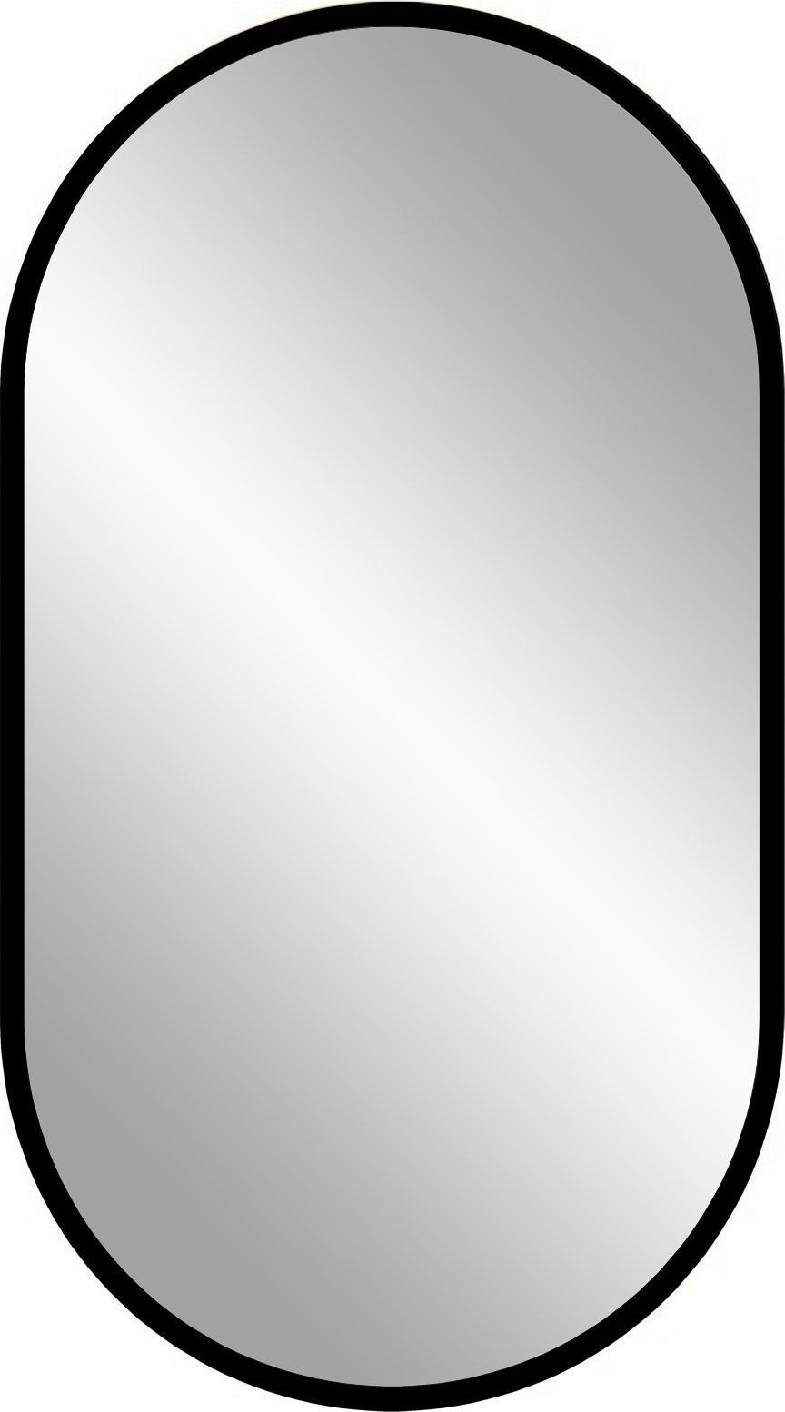 Lustro Comad Lustro łazienkowe, owalne, LED, Apollo, 50x90 cm, czarny