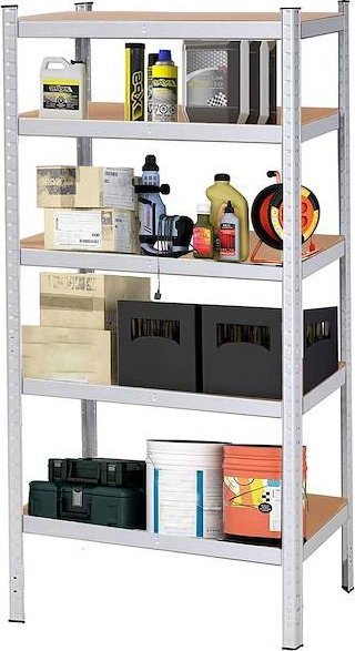 Springos Regał metalowy z 5 półkami 180x90x40cm 875kg do garażu, piwnicy UNIWERSALNY