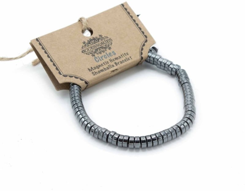 Bransoletka magnetyczna z Hematytu - Koła