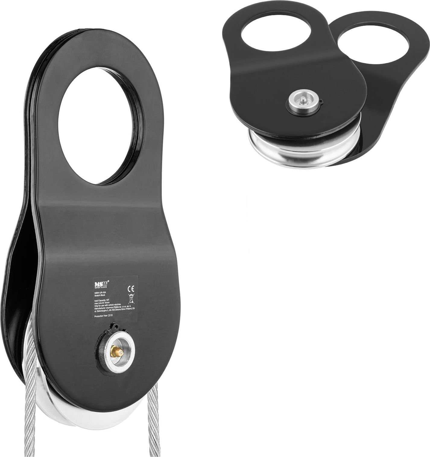 MSW Bloczek zblocze linowe do wyciągarki wciągarki linowej udźwig 10 t Bloczek zblocze linowe do wyciągarki wciągarki linowej udźwig 10 t