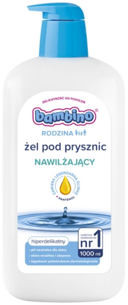 Bambino Rodzina nawilżający żel pod prysznic hiperdelikatny 1000ml
