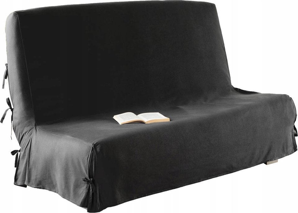 Atmosphera Pokrowiec na sofę z wiązaniami, 200 x 140 cm, ciemnoszary