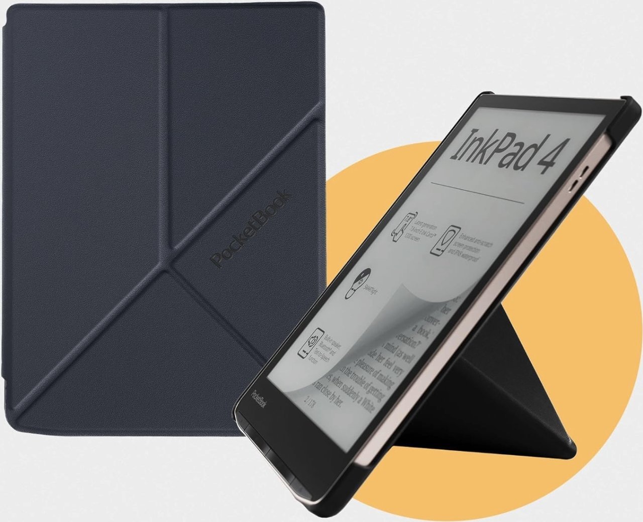 Pokrowiec PocketBook Origami Czarny 7,8" do InkPad 4 / InkPad Color 3 / InkPad Color 2
