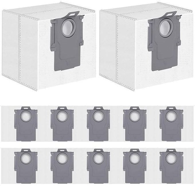 Vacuum Cleaner AccessoryROBOROCKDisposable Dust Bag 12-packWhiteFor H58.04.0032 8.04.0032 (6974653810092)
