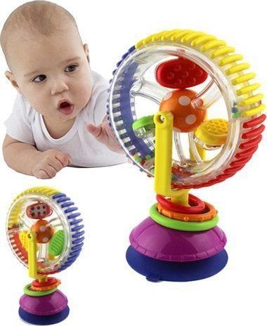 Ikonka Diabelski młyn kołowrotek grzechotka na przyssawkę