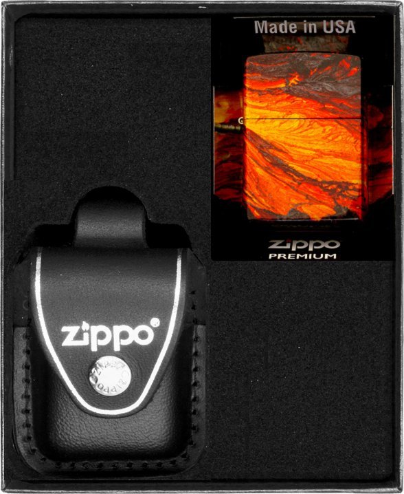 Zestaw ZIPPO Zapalniczka LAVA FLOW Prezentowy No3