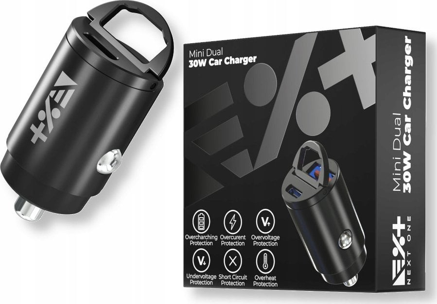 Ładowarka NEXT ONE NEXT ONE Ładowarka samochodowa Mini Dual 30W PD/QC 3.0 1xUSB-C / 1xUSB-A
