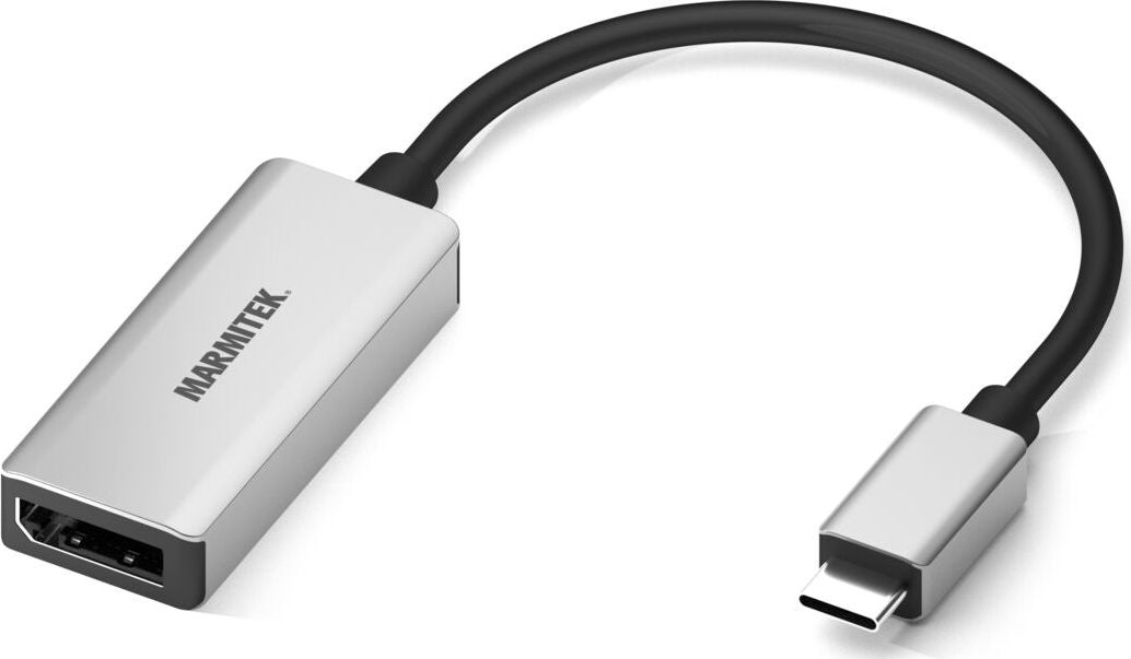Adapter USB Marmitek Connect USB-C - DisplayPort Srebrny (8371)