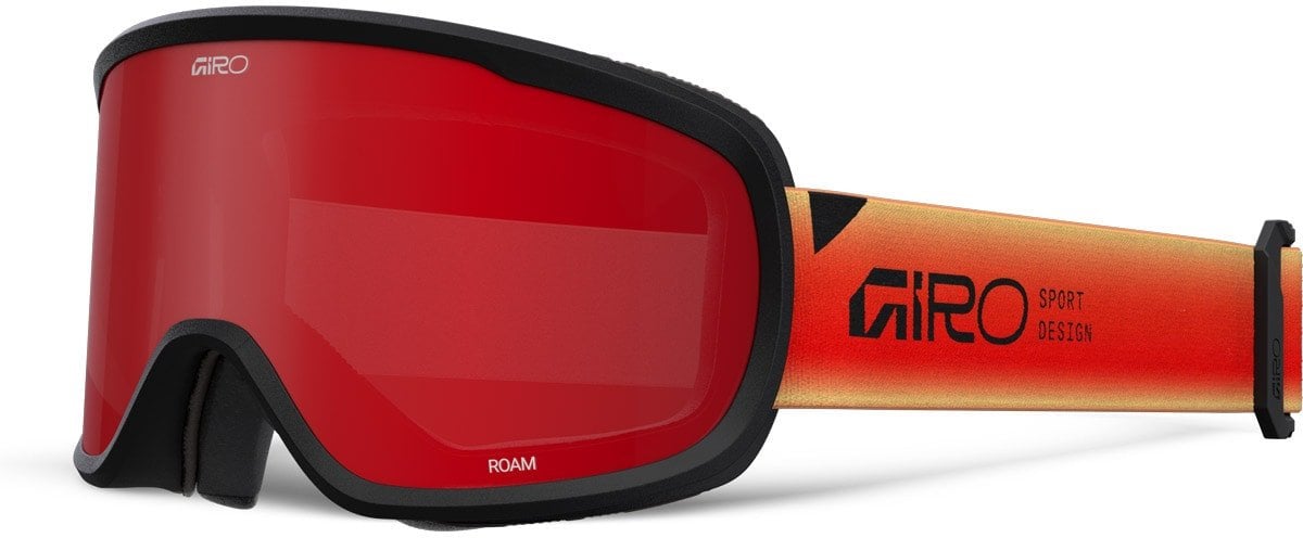 Giro Gogle zimowe GIRO ROAM RED/BLACK FADED (OTG) (Cylindrical) (szyba bursztynowa scarlet 19-42% S2 + YELLOW 80-99% S0)
