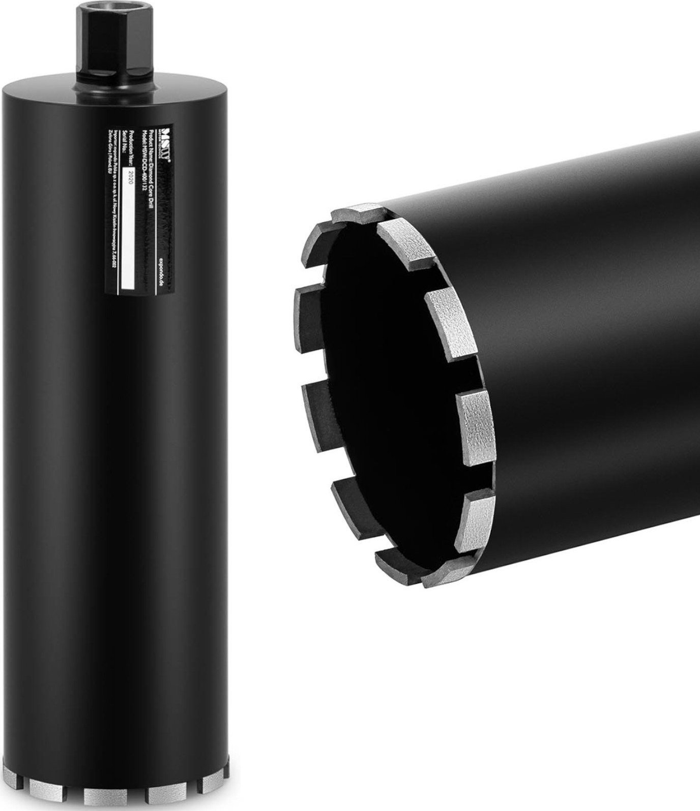 Wiertło MSW Wiertło diamentowe koronowe do betonu kamienia granitu śr. 132 mm 400 mm Wiertło diamentowe koronowe do betonu kamienia granitu śr. 132 mm