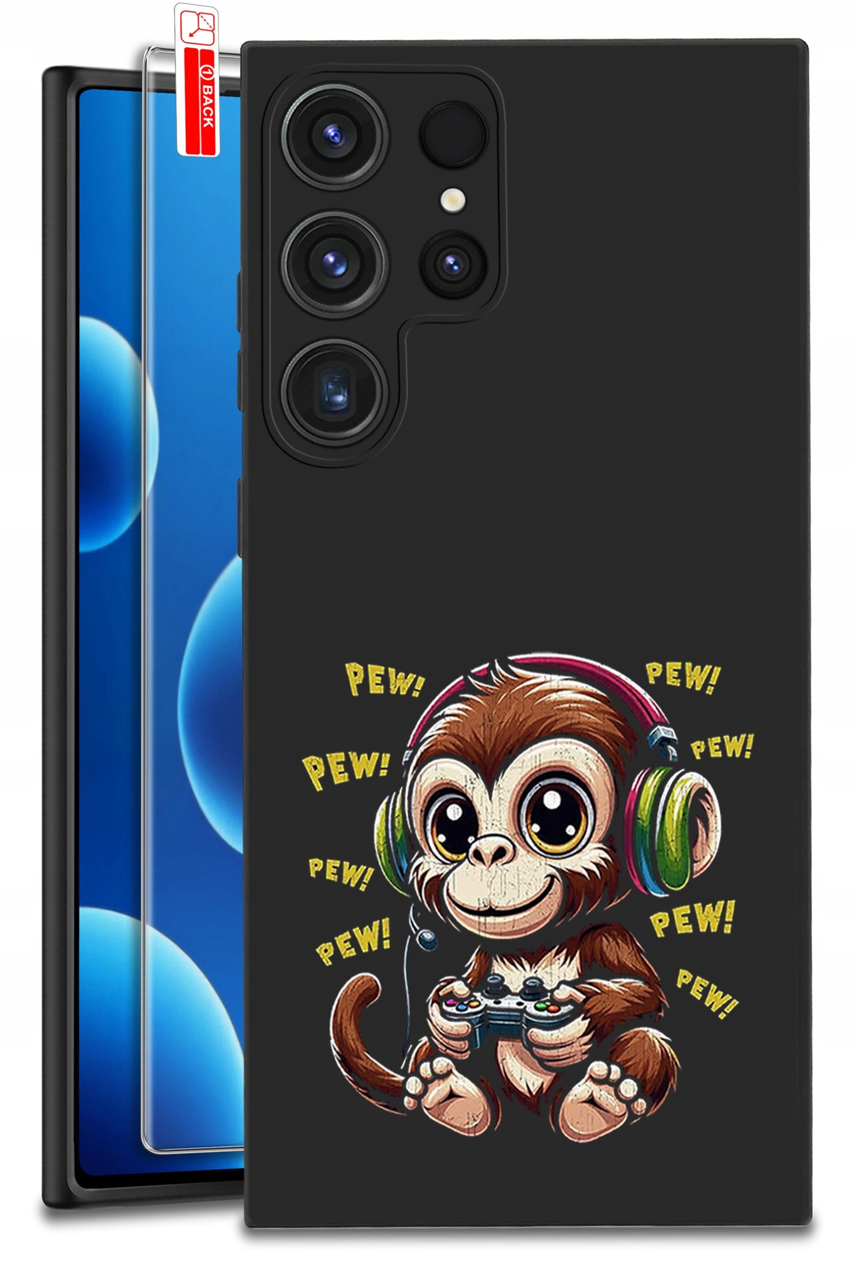 ETUI do Samsung Galaxy S24 Ultra | WZORY | SILIKONOWE MATT CASE + SZKŁO 9H