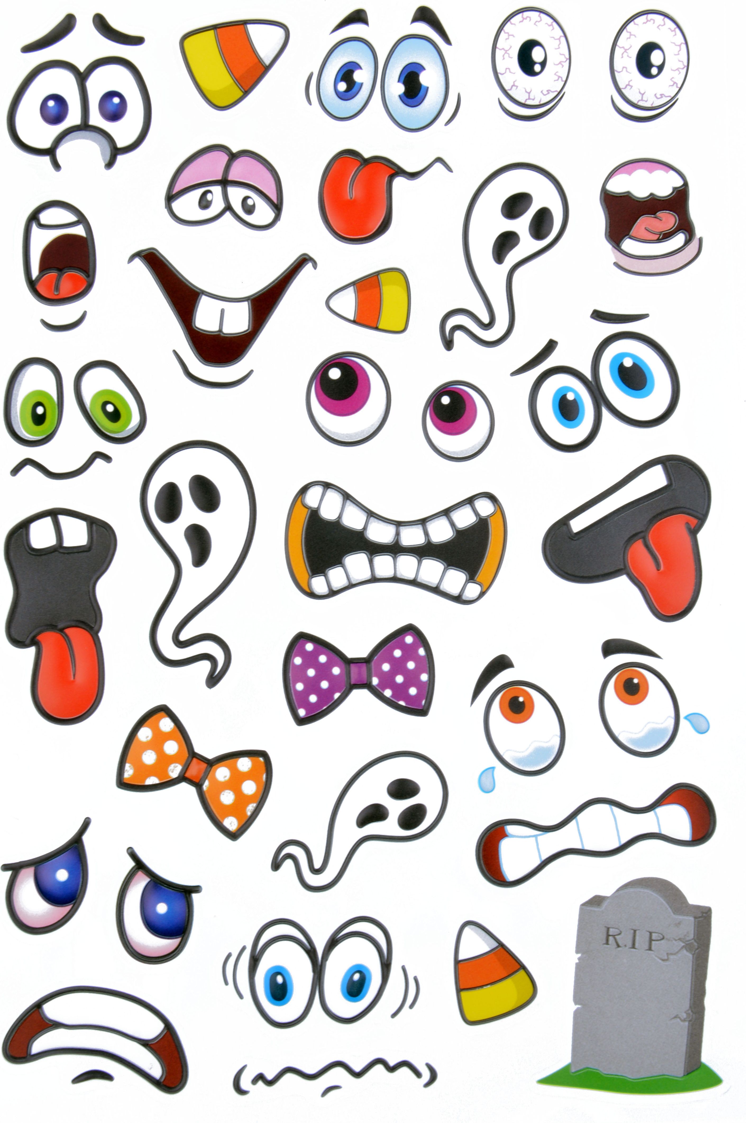 Arpex Zabawne naklejki halloweenowe