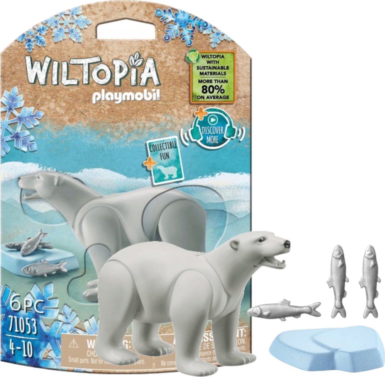 Playmobil PLAYMOBIL 71053 Wiltopia polar bear, construction toy