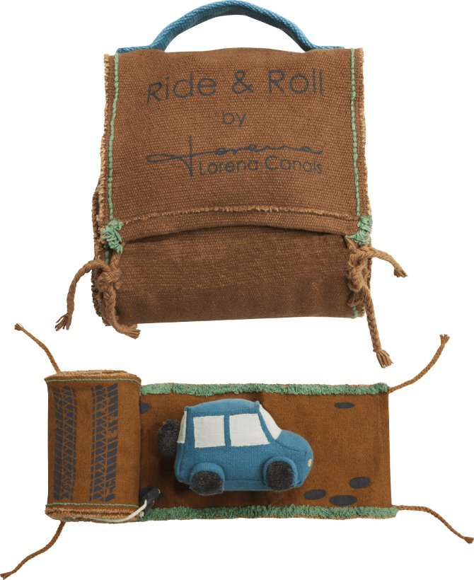 Lorena Canals Miękka Zabawka Jeep Safari Z Pasem Do Jazdy Ride&R