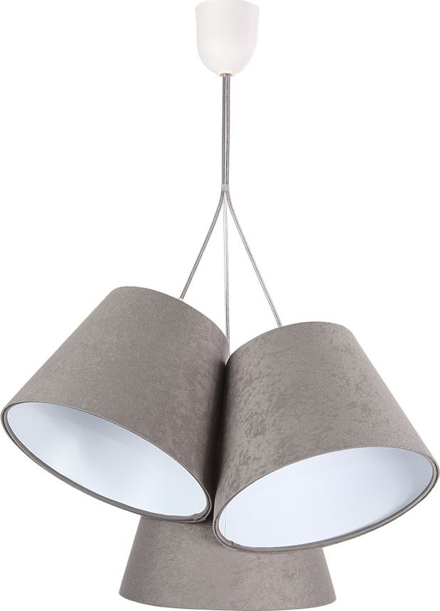 Lampa wisząca Lumes Szaro-biała lampa wisząca dzwonki - EXX68-Botina