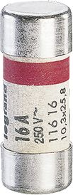 Legrand Wkładka bezpiecznikowa cylindryczna 10,3x25,8mm 16A 230V (011616)