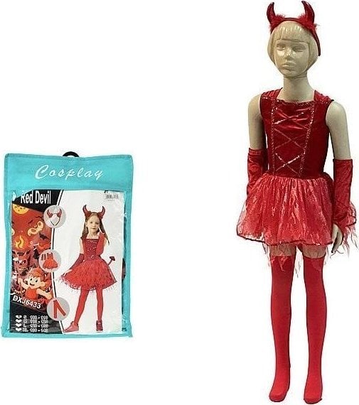 Strój karnawałowy diablica rozm. 100-110cm