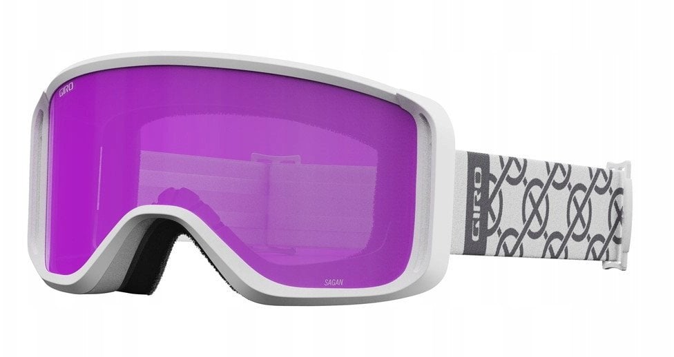 Gogle zimowe GIRO SAGEN WHITE MONOGRAM (szyba AMBER PINK 19-42% S2) (NEW 2024/2025)