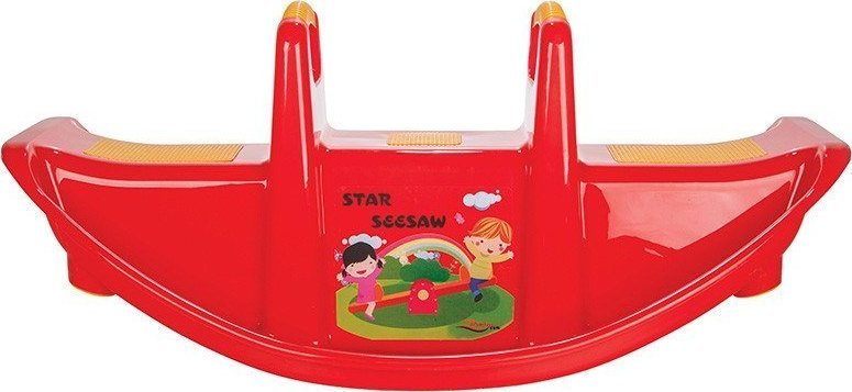 Huśtawka Woopie WOOPIE Bujak Wieloosobowy STAR Huśtawka Równoważna Czerwony