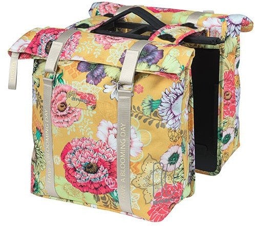 Torba na bagażnik BASIL BLOOM FIELD DOUBLE PANNIER BAG MIK 28-35L, MIK System (ready to go) honey yellow (NEW 2024)