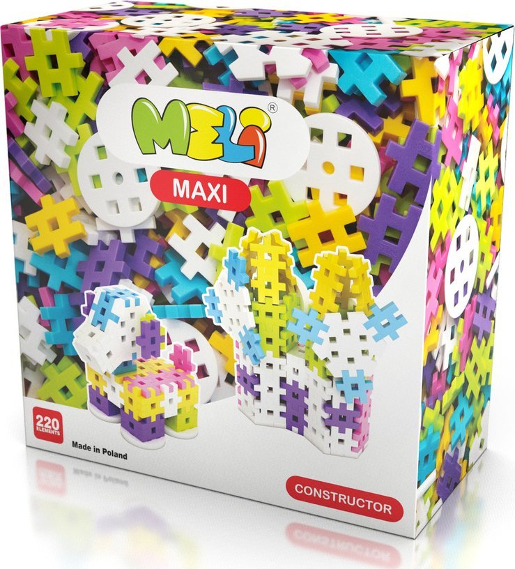 Klocki Meli Maxi Constructor Pink 220 el.