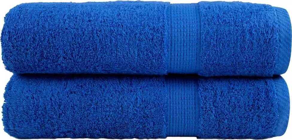 vidaXL vidaXL Ręczniki do rąk, premium 2 szt., niebieskie, 50x100 cm, bawełna