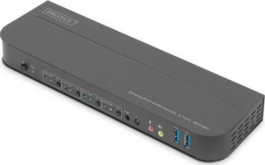 Przełącznik Digitus DIGITUS KVM Switch 4x1 DP DP/HDMI Out USB 4Kx2K 60Hz