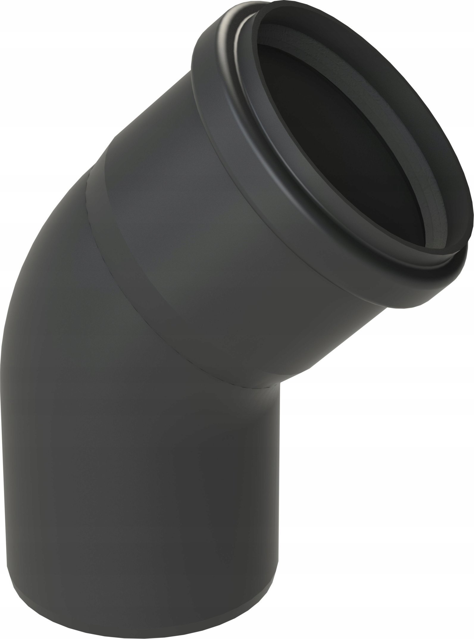 Almeva STARR Kolano 45° DN80 UV Stabilne Czarne