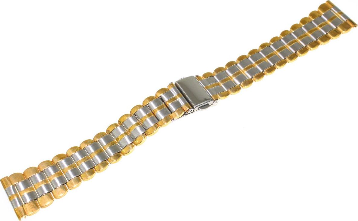 JVD Bransoleta stalowa bicolor do zegarka 20 mm JVD KT 053-20 uniwersalny