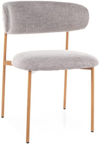 KRZESŁO ELTON D BREGO STELAŻ DĄB / SZARY 07