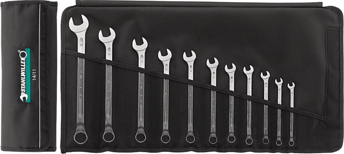 Stahlwille Zestaw kluczy płasko-oczkowych długich 8-19mm 10szt.