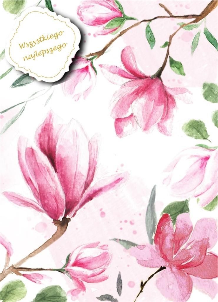 HENRY Karnet B6 z dowieszką - Magnolia