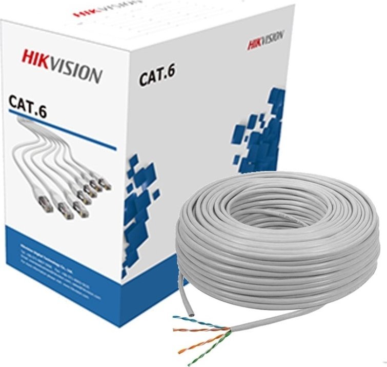 Hikvision CABLU UTP HIKVISION CAT. 6 305M ALB (DS-1LN6-UE-W)