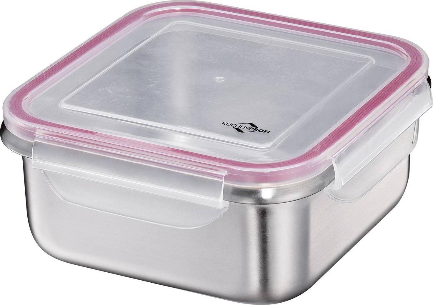 Kuchenprofi Pojemnik na żywność stal nierdzewna/tworzywo sztuczne 1,7 l 19 x 19 cm