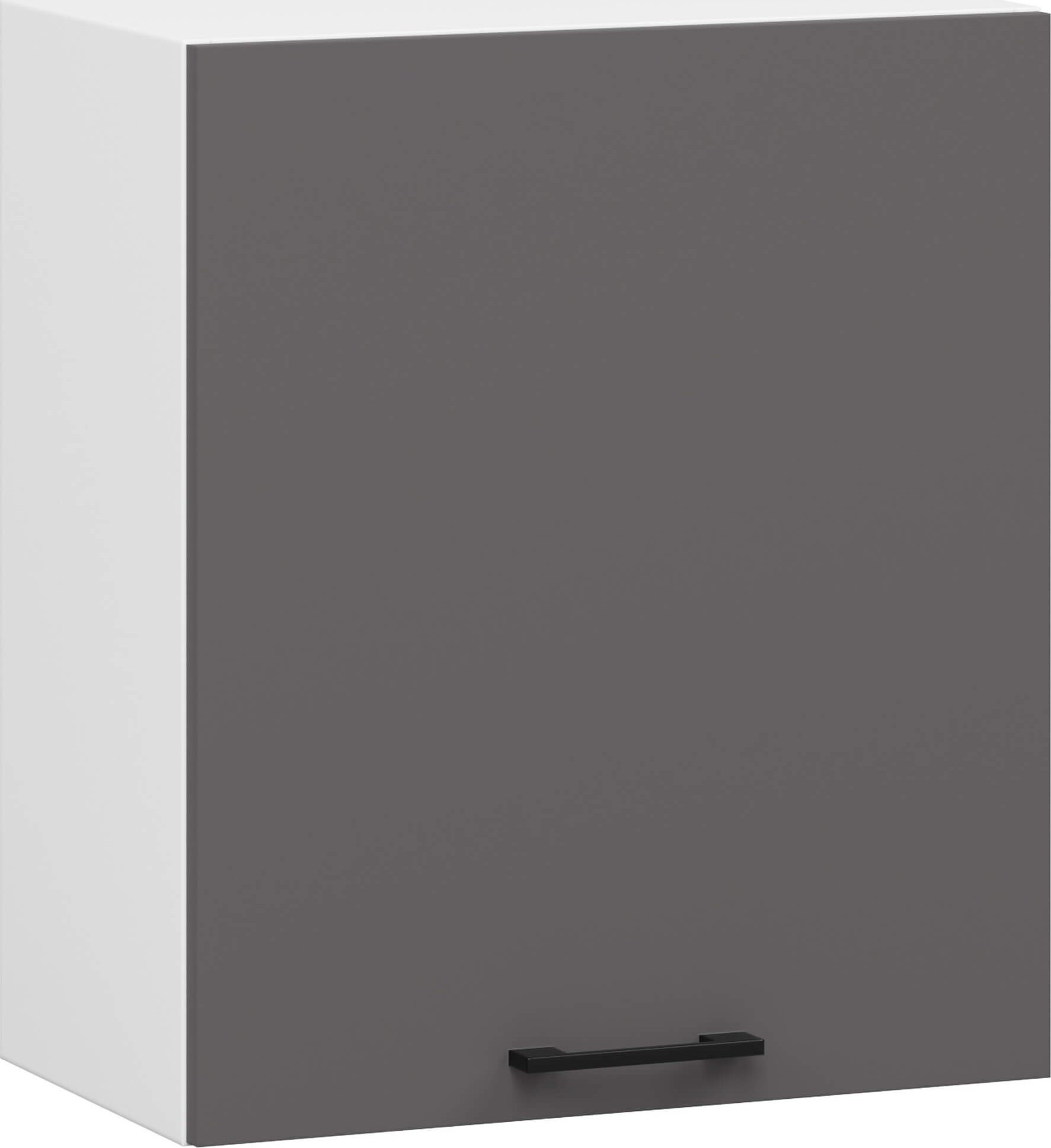 WISZĄCA SZAFKA KUCHENNA OLIWIA W 50cm BIAŁA / GRAFIT SZARY