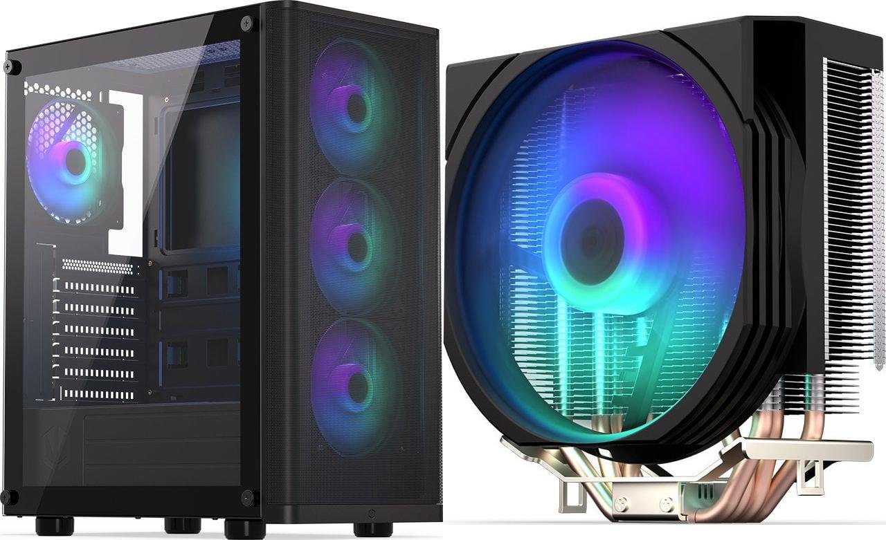 Obudowa Endorfy Ventium 200 ARBG + Chłodzenie ENDORFY Spartan 5 MAX ARGB