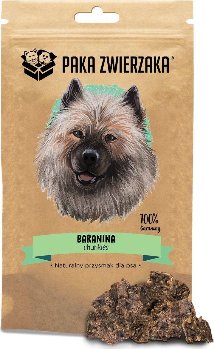 Paka Zwierzaka Przysmaki Stripsy Chunkies Baranina 100% 70g