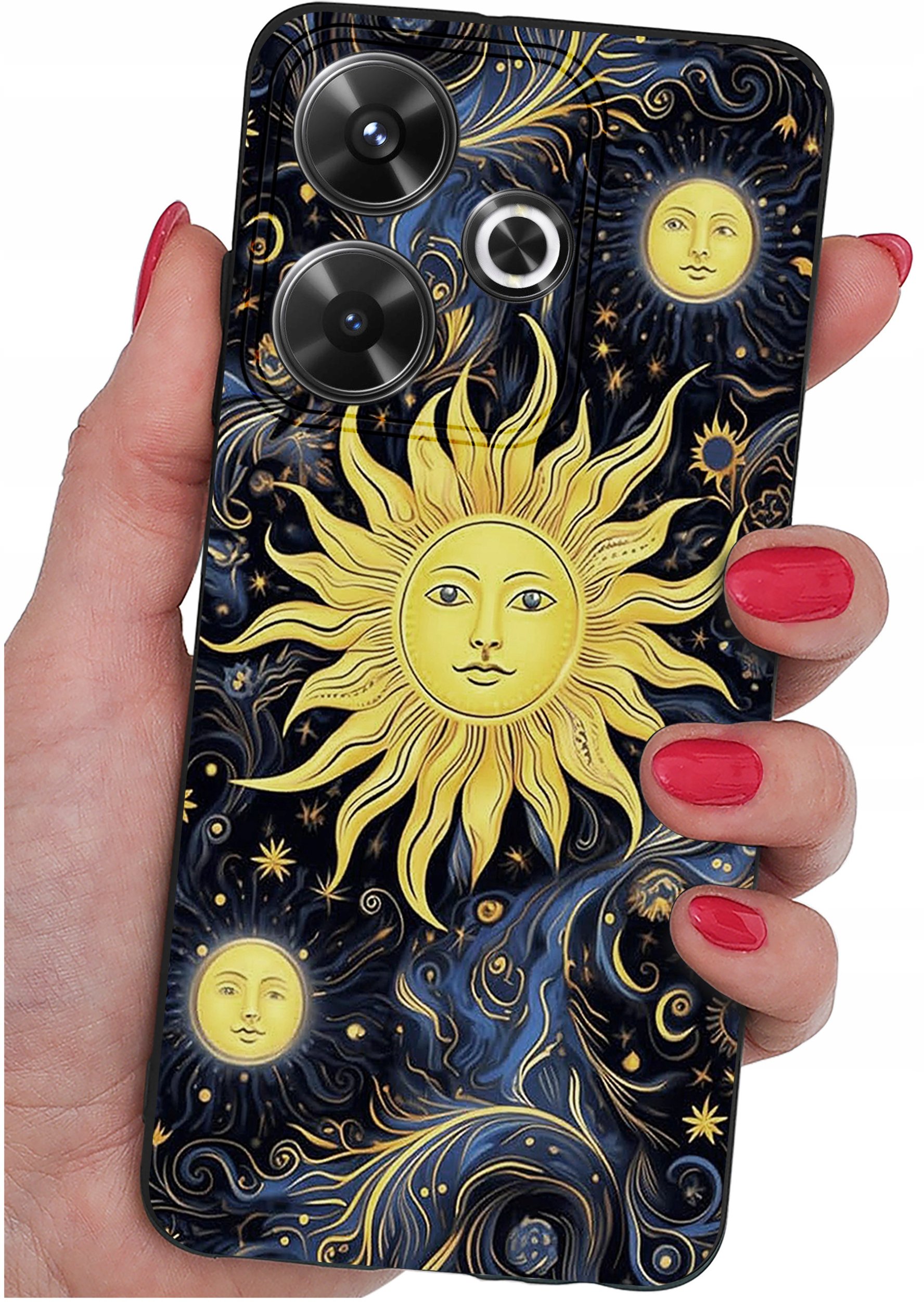 Etui do Xiaomi Redmi 13 4G WZORY |SILIKONOWE MATT CASE + SZKŁO 9H