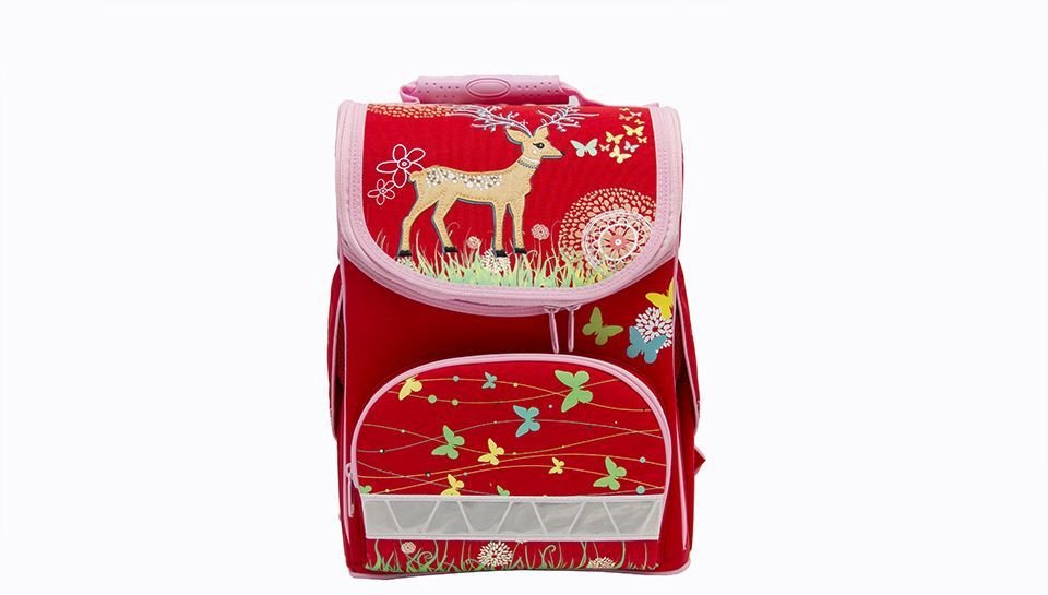 Tornister szkolny NATURA ergonomiczny extra lekki - 0,74 kg kolor czerwony