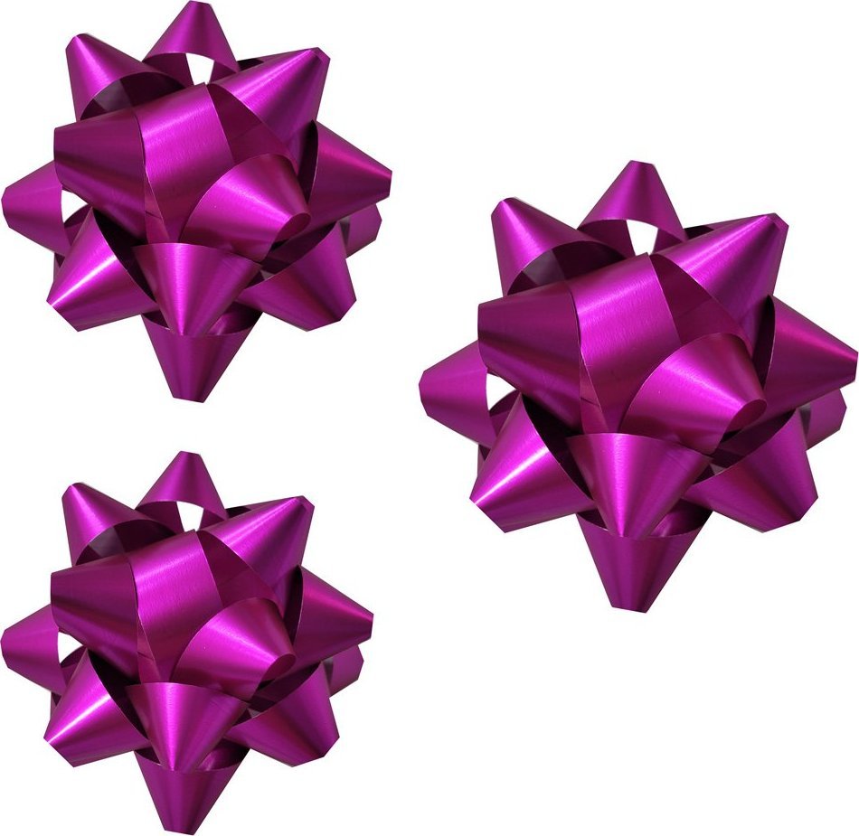 Fastima Zestaw Różowa KOKARDA do prezentów 9cm B017