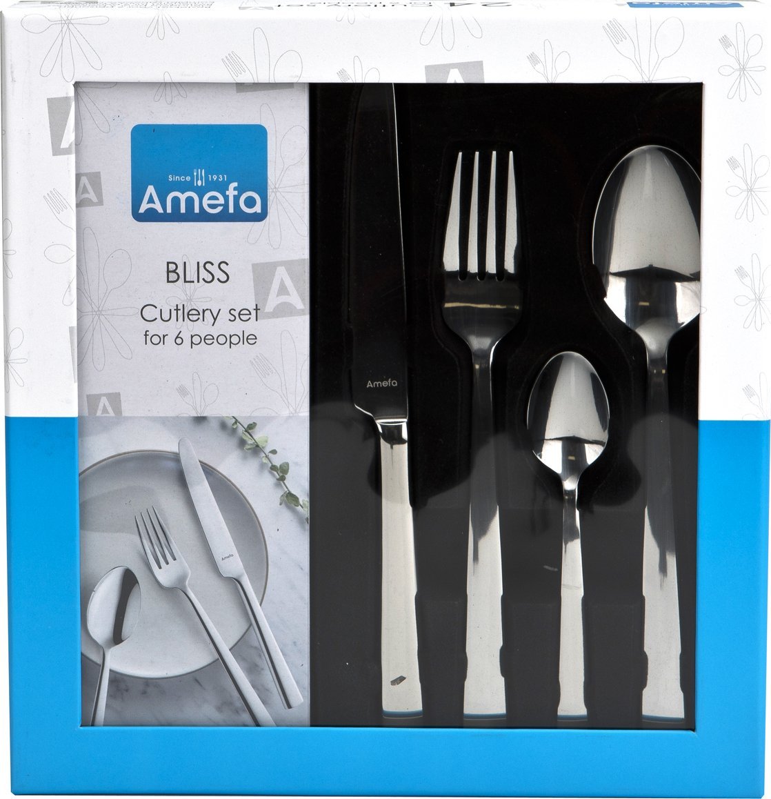 Amefa Komplet sztućców dla 6 osób Bliss 24 el.
