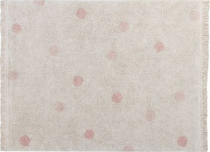 Lorena Canals Lorena Canals Dywan bawełniany Hippy Dots Natural Vintage Nude 120 x 160 cm