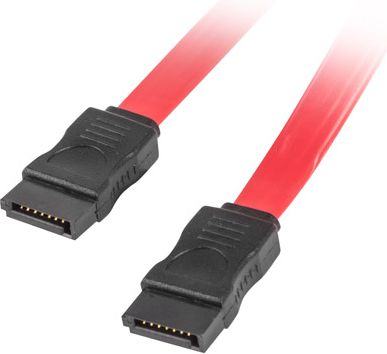 Lanberg SATA - SATA, 0.5m, Czerwony (CA-SASA-10CU-0050-R)
