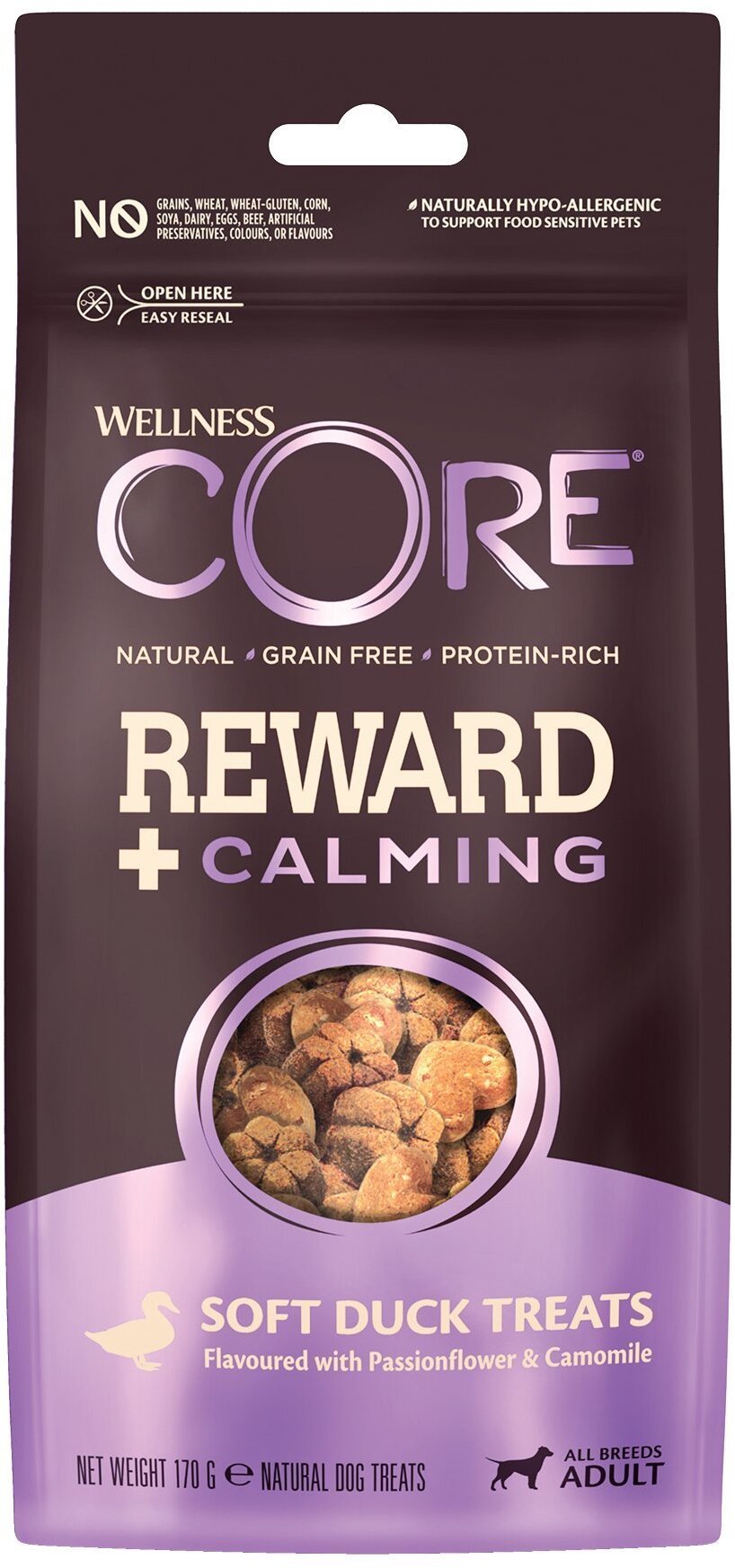 Pedigree CORE Reward+ Calming smakołyk, dla dorosłych psów, kaczką, 170g