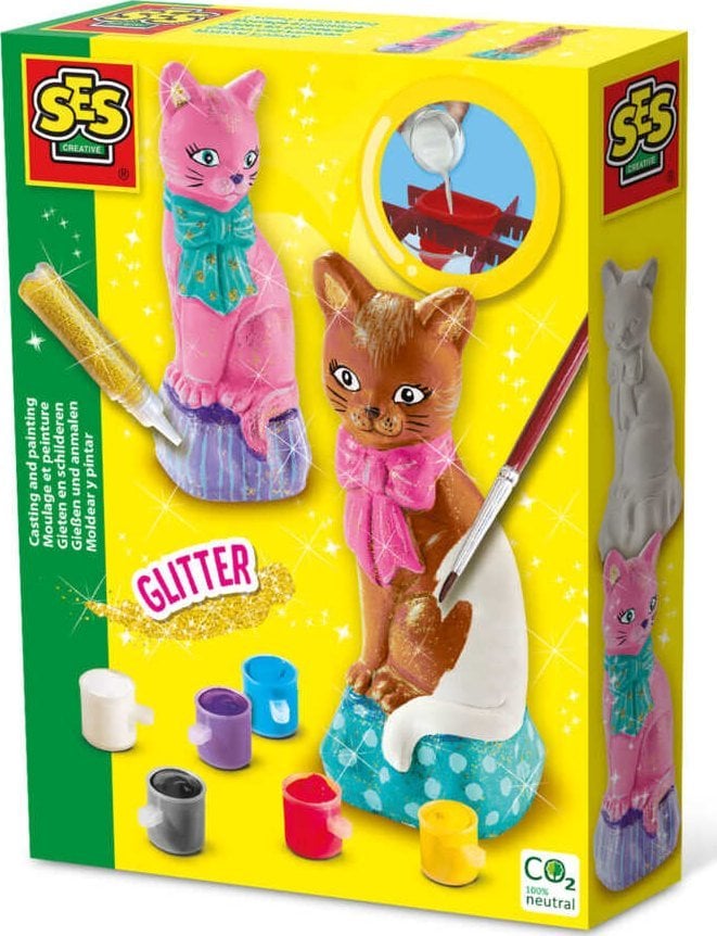 SES SES Odlewy gipsowe+farby Kot 01218 12182