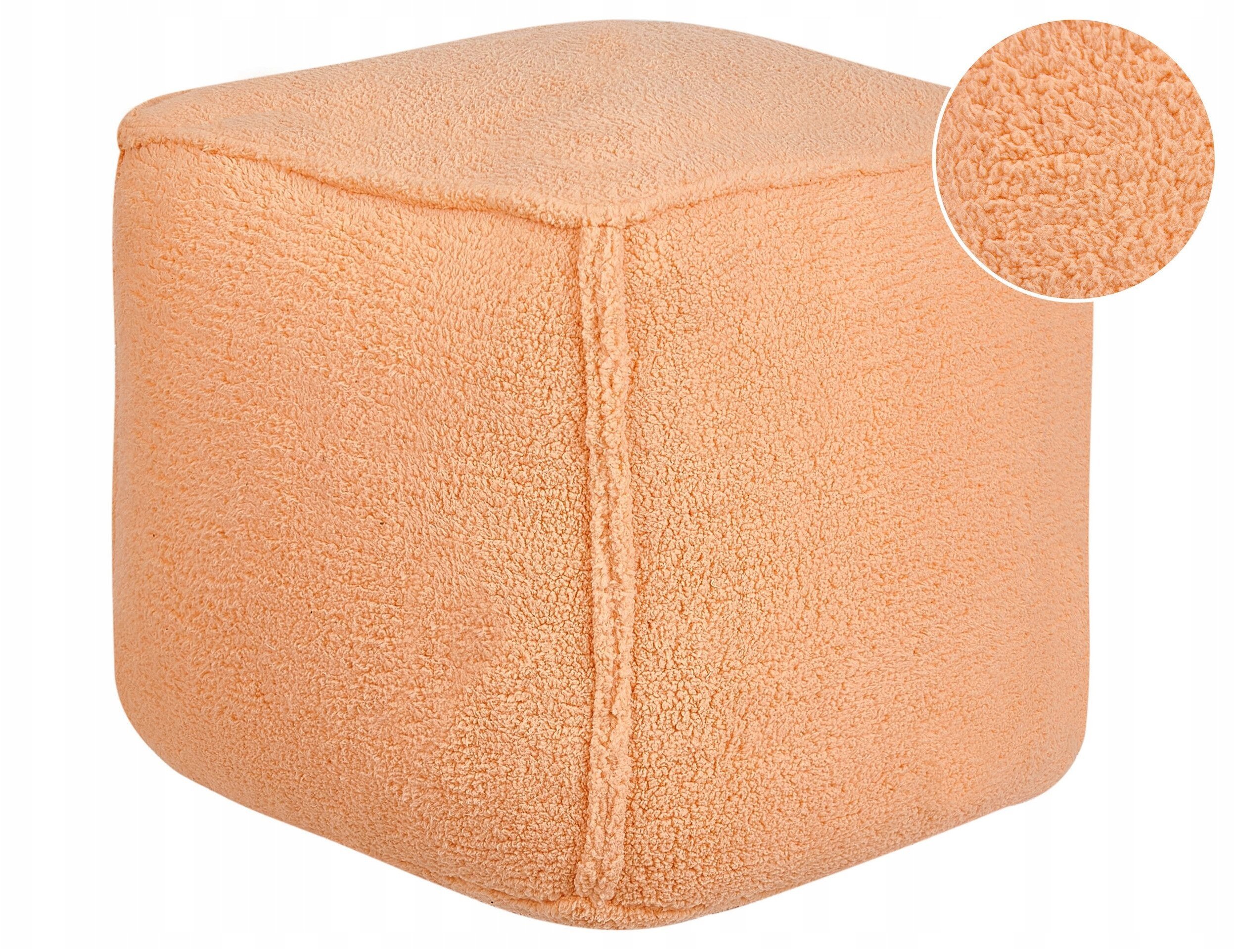 Beliani Puf 40 x 40 x 40 cm pomarańczowy ALIPUR