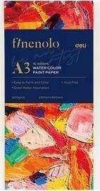 Papier akwarelowy A3 16szt biały DELI