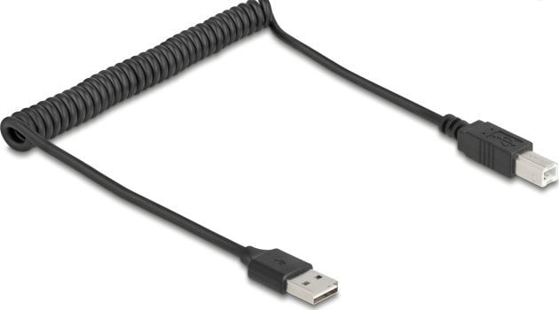 Kabel USB Delock USB-A - USB-A 0.8 m Czarny (90130)