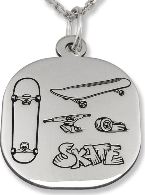 WĘC - Twój Jubiler Wisiorek srebrny SKATE-1